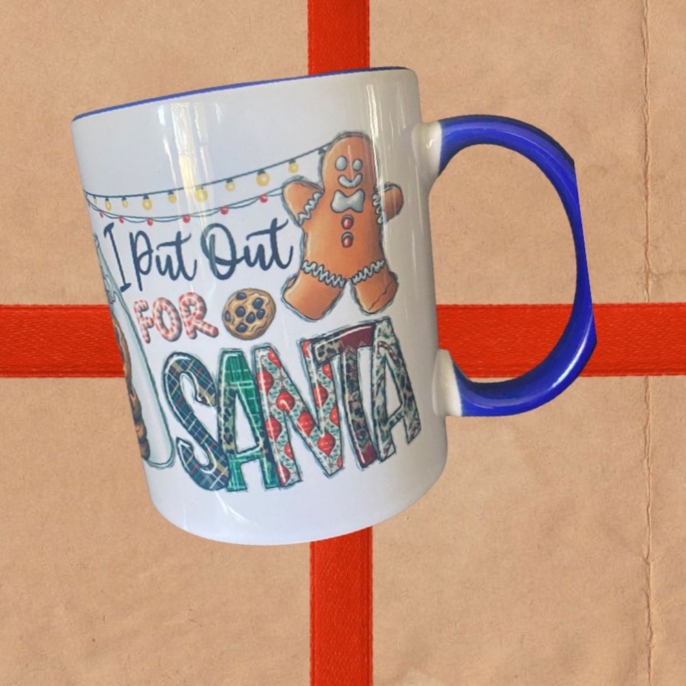 Funny Christmas Mug !! 15oz blue on inside dishwasher safe mug!! - Picture 4 of 4